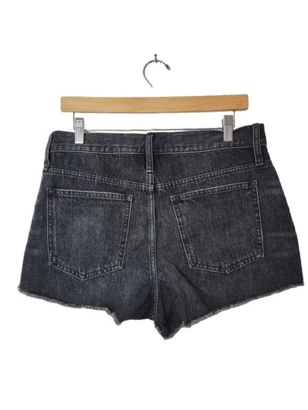 Madewell Black Relaxed Jean Shorts - Picture 3 of 6
